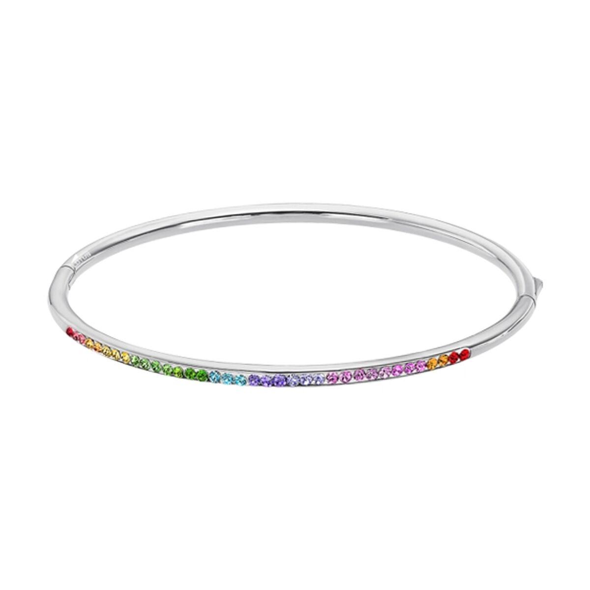 Lotus LS2111-2/4 armbånd til kvinder - sølvfarvet bangle med farvede sten billede