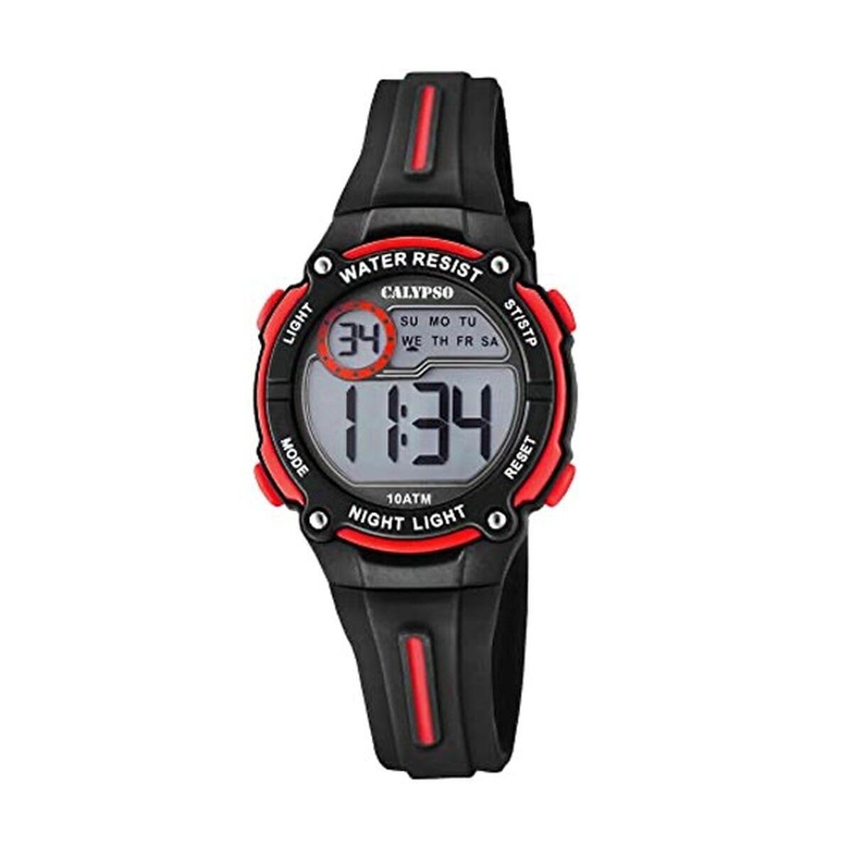 Calypso K6068/6 digitalt armbåndsur til børn - sort/rød billede