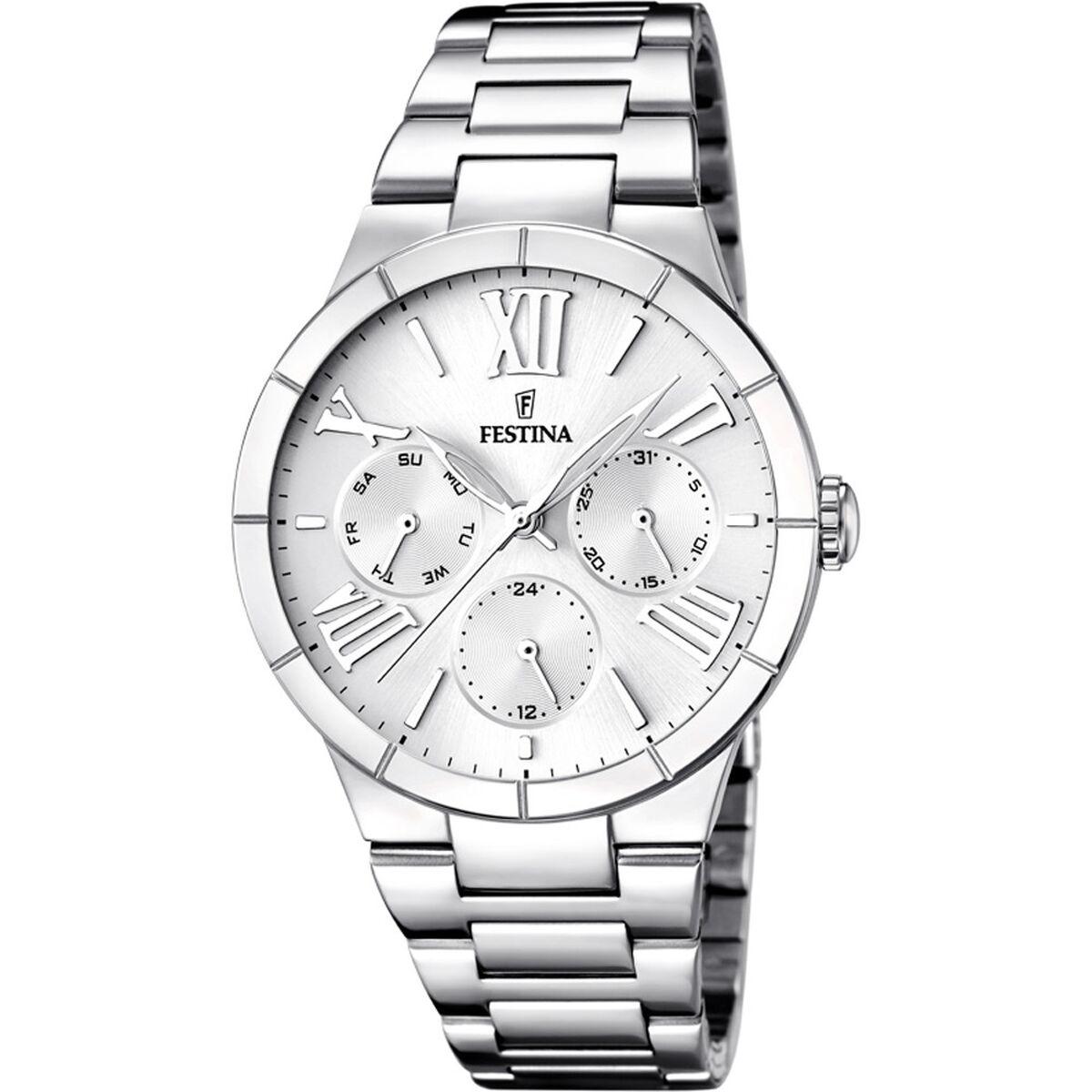 Festina F16716/1 herreur - sølvfarvet armbåndsur til mænd billede