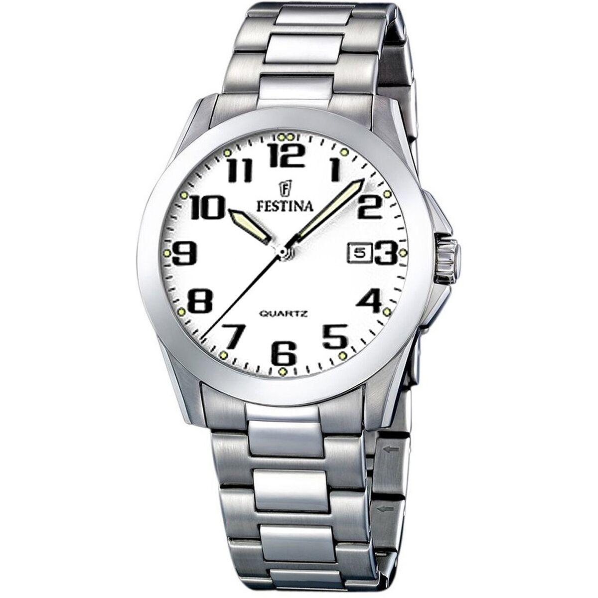 Festina F16376/7 herreur - sølvfarvet, Ø 40 mm billede