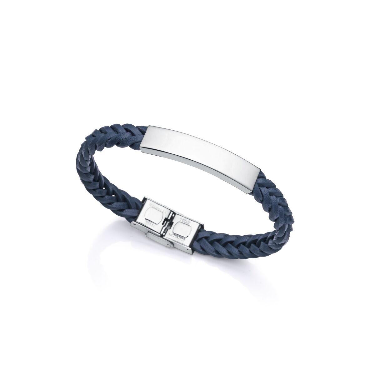 Armbånd til mænd 1478P01013 - stål, flettet rem billede