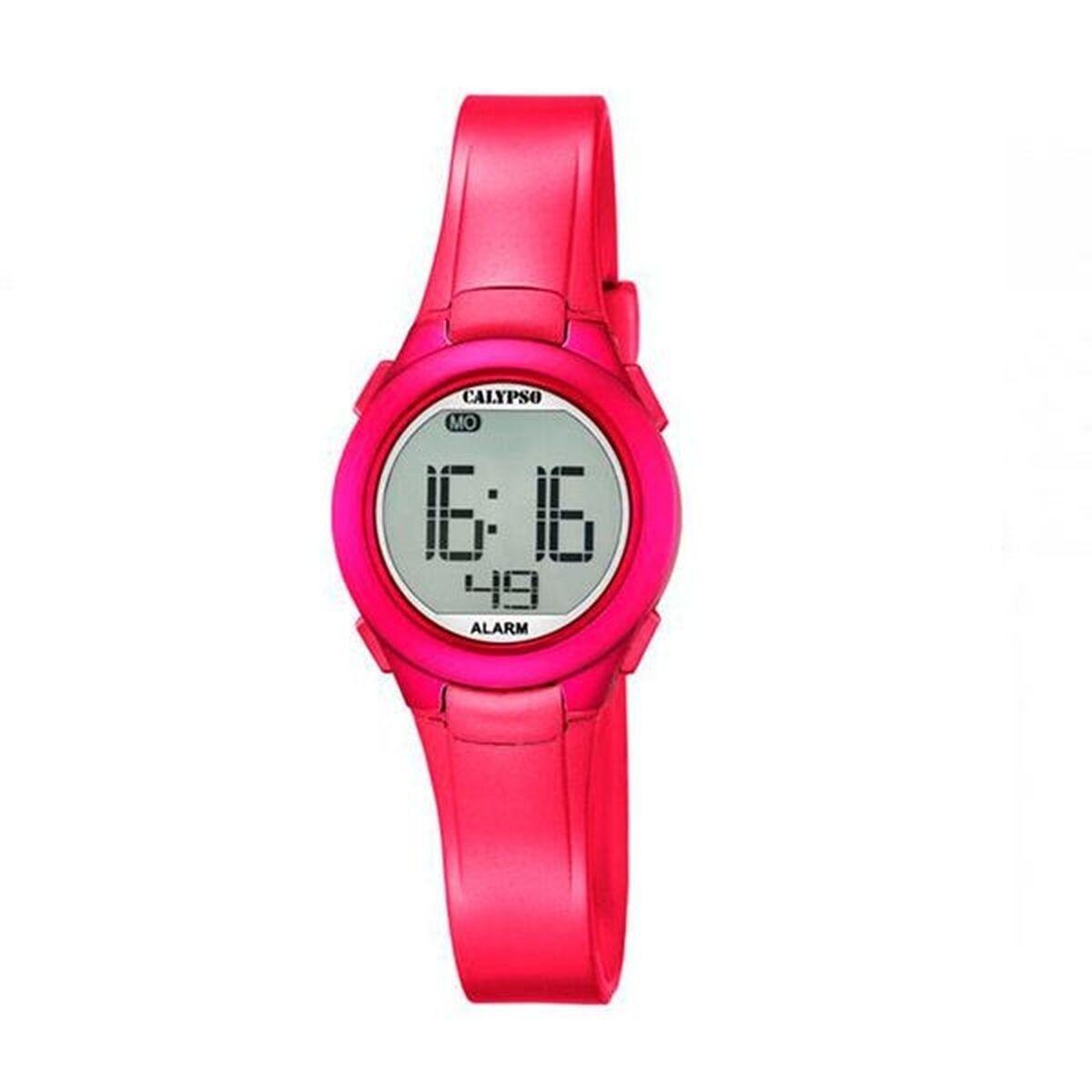 Calypso K5677/4 dameur - pink digital armbåndsur billede