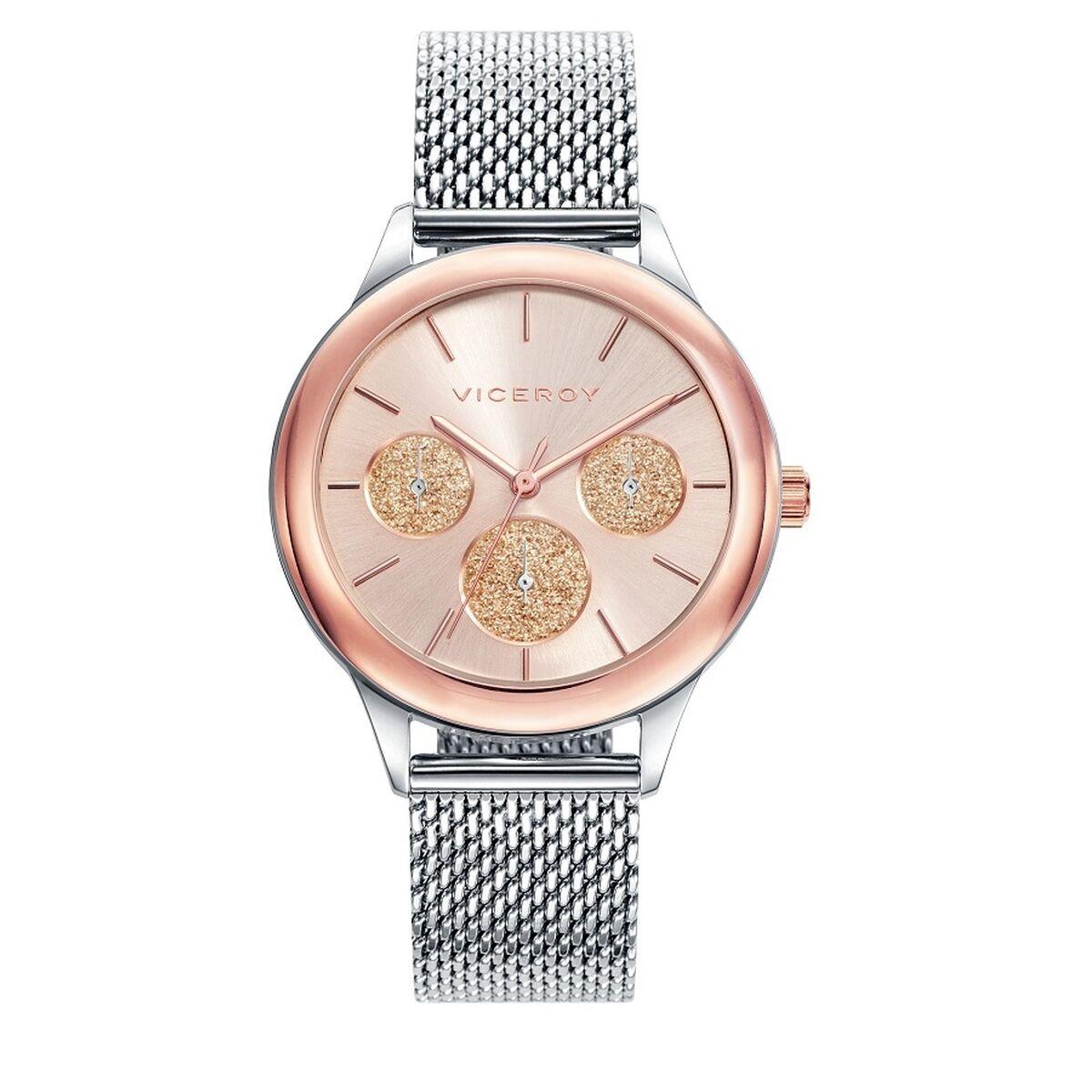 Dameur 401036-97, sølv/rosaguld (Ø 36 mm) billede
