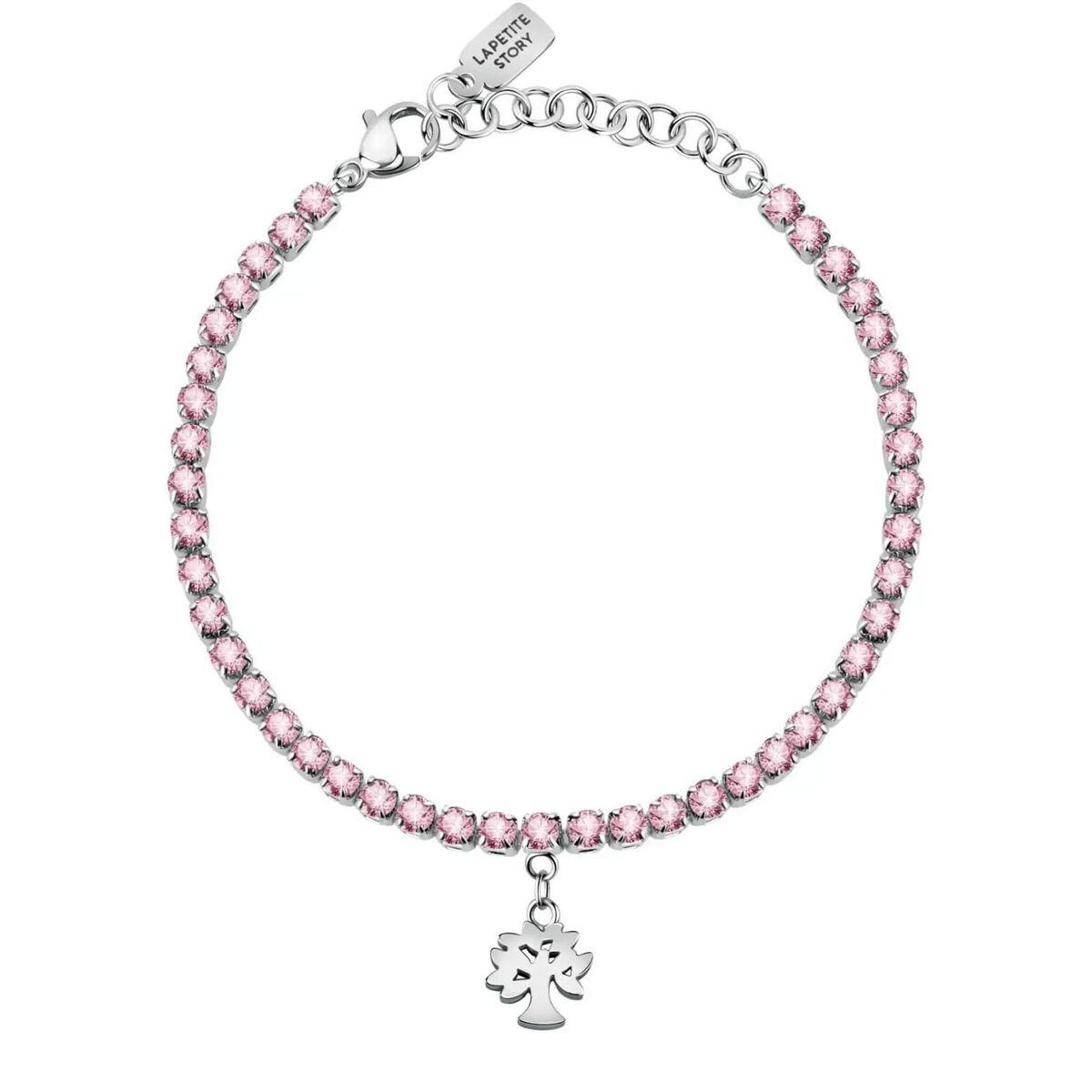 La Petite Story armbånd til kvinder - pink, rustfrit stål (LPS05ASF33) billede
