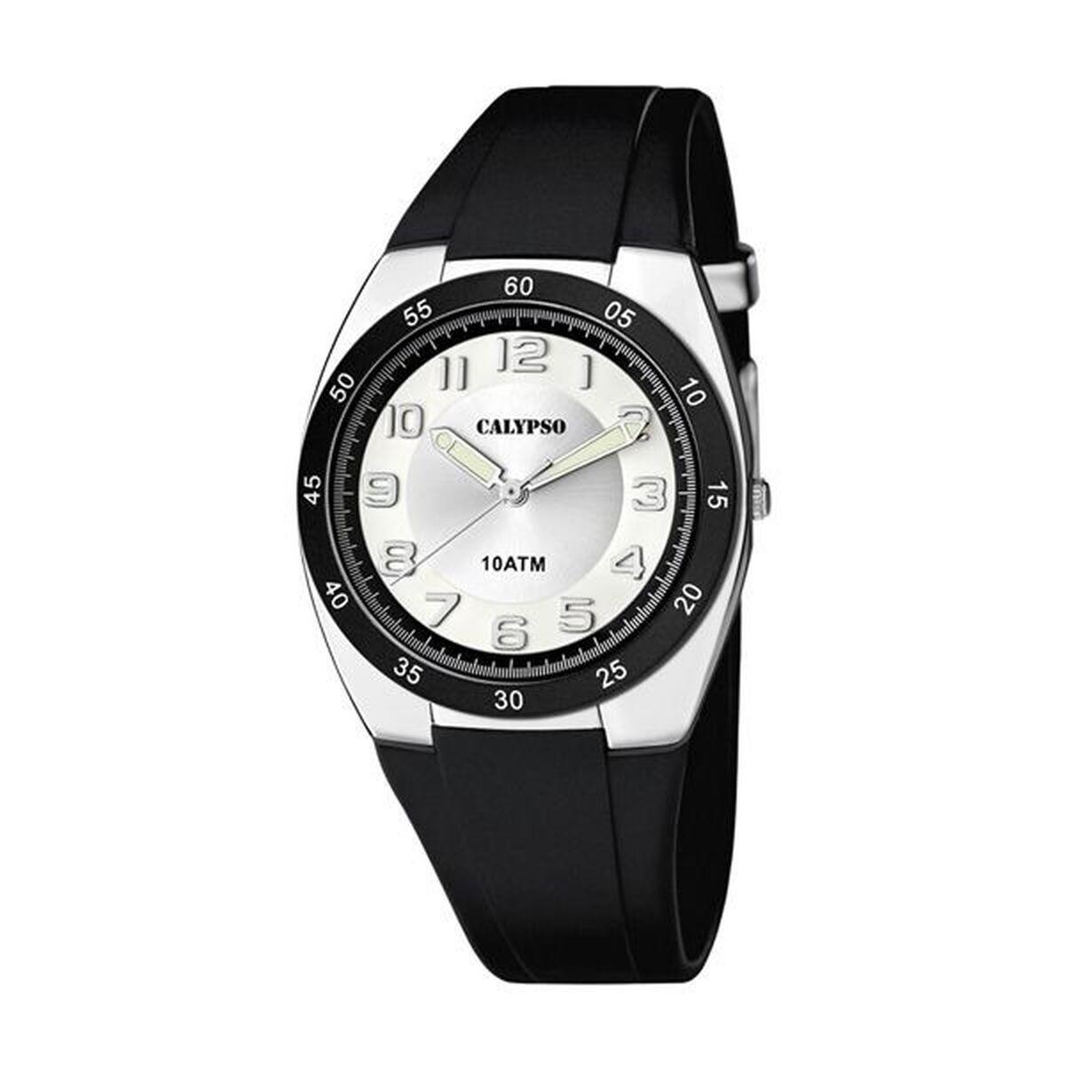 Calypso K5753/5 børneur - armbåndsur Ø 40 mm, hvid/sort billede