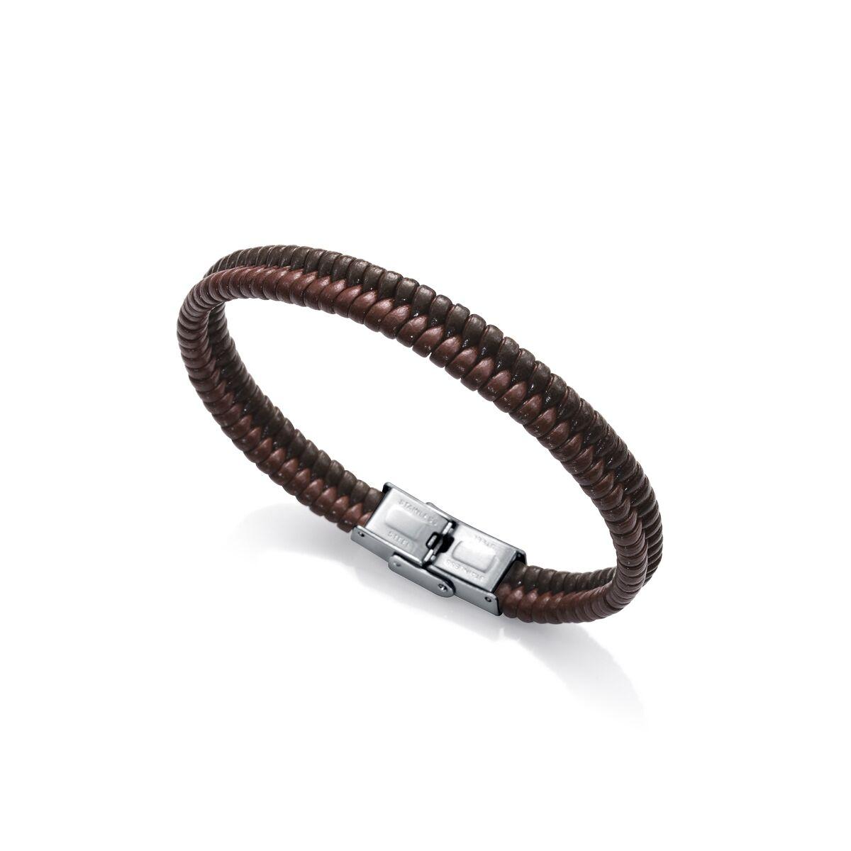 ArmbÃ¥nd til mÃ¦nd 75282P01019 - lÃ¦der, cirkulÃ¦r billede
