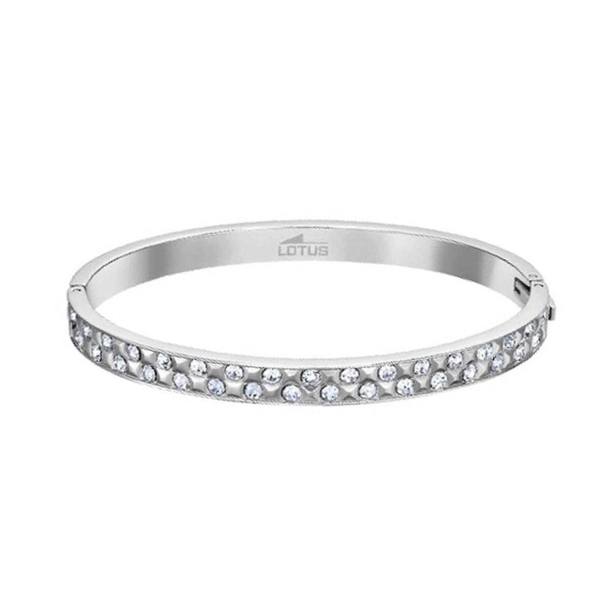 Lotus LS2273-2/1 armbånd til kvinder - sølvfarvet med krystaller billede