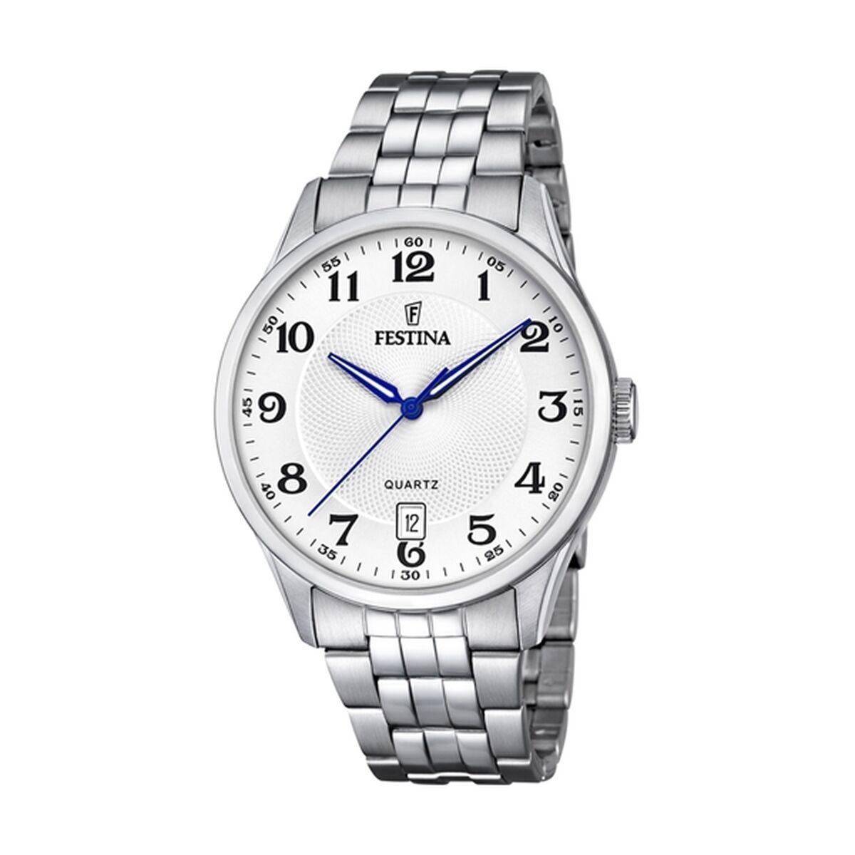 Festina F20425/1 herreur - sølvfarvet armbåndsur til mænd, 43 mm billede