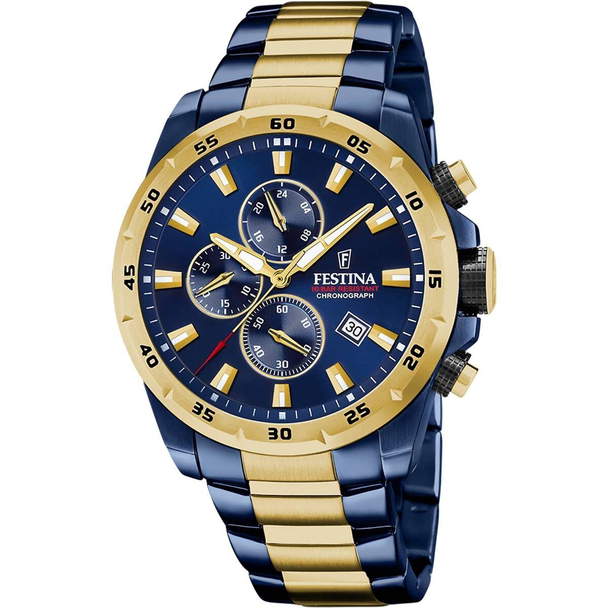 Festina F20564/1 herreur - grå, rustfrit stål, kronograf billede