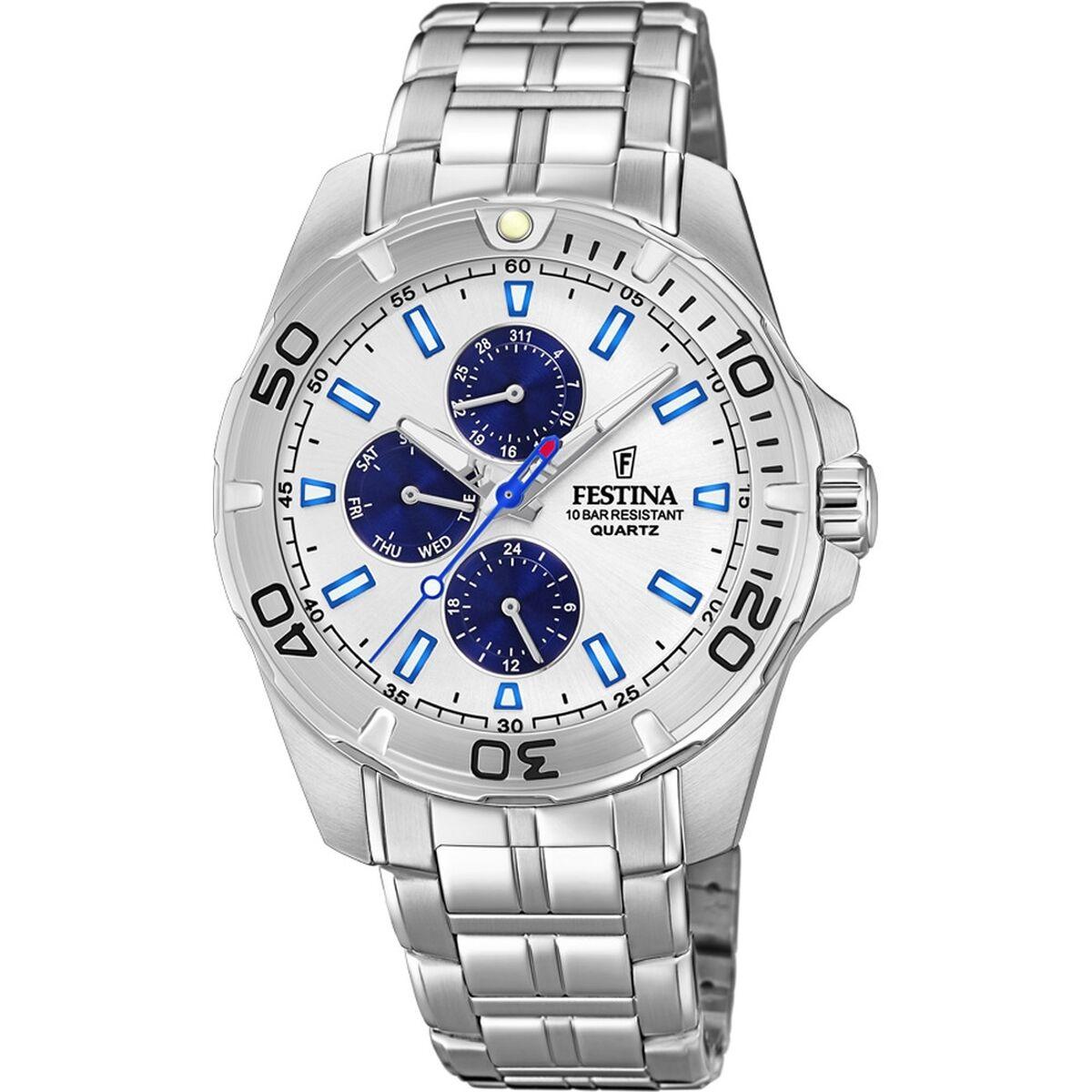 Festina F20445/1 herreur - sølvfarvet stål, 43 mm billede