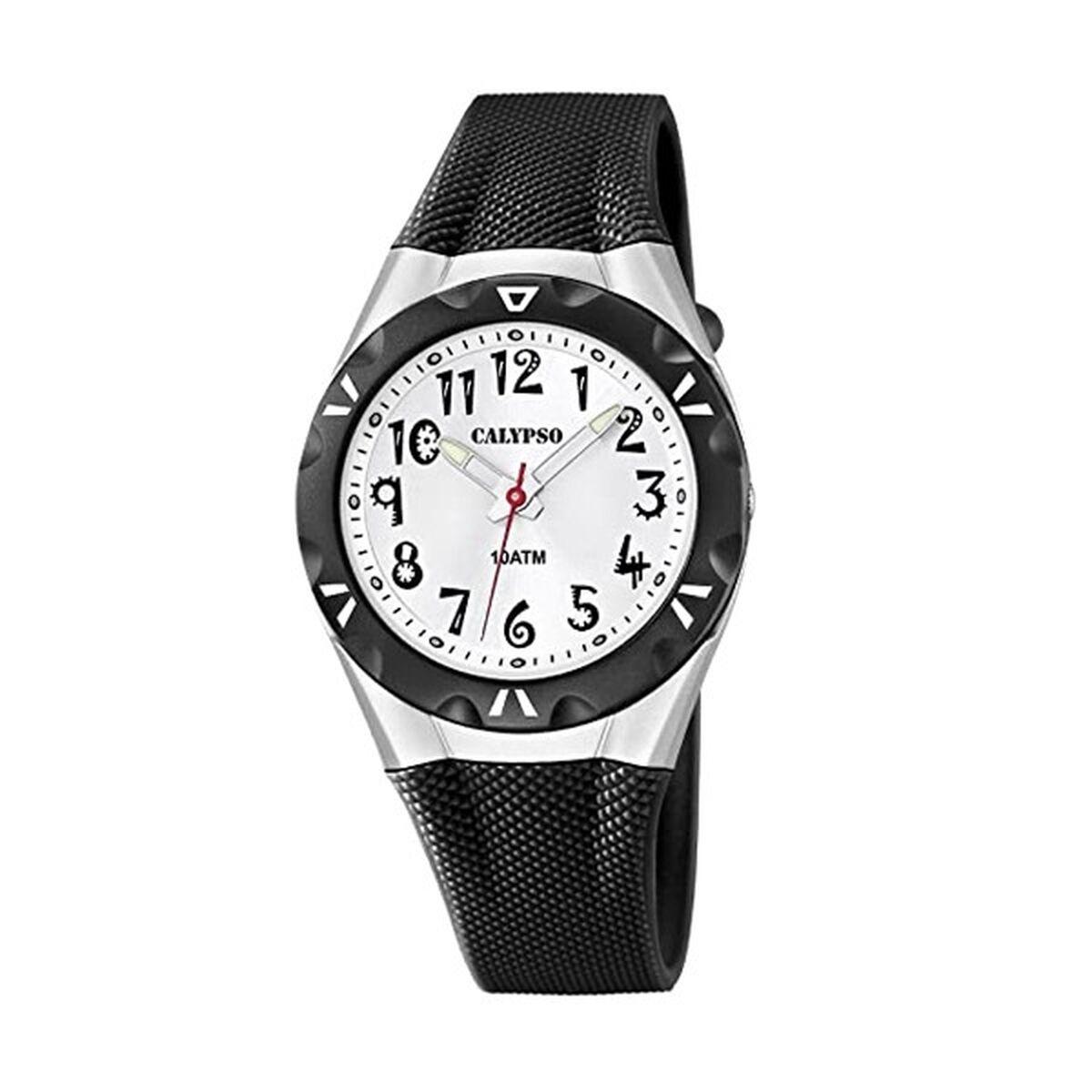Calypso K6064/2 herreur - sort armbåndsur Ø 35 mm billede