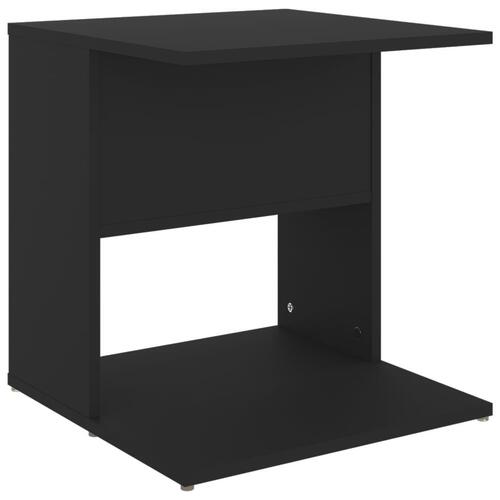 Sidebord 45x45x48 cm konstrueret træ sort