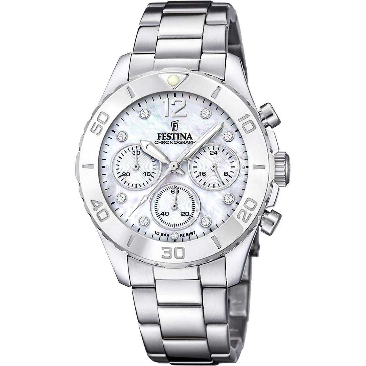 Festina F20603/1 dameur - sølvfarvet armbåndsur i rustfrit stål billede
