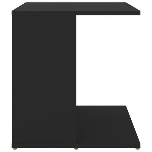 Sidebord 45x45x48 cm konstrueret træ sort