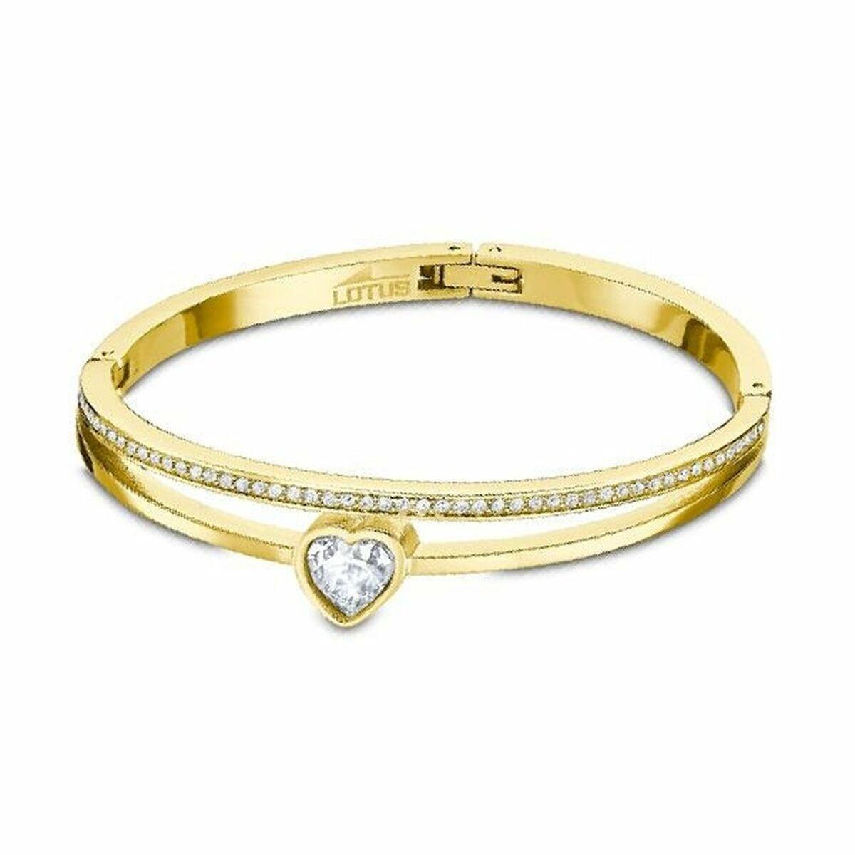 Lotus LS2121-2/1 armbånd til kvinder - guldfarvet bangle med hjerte billede