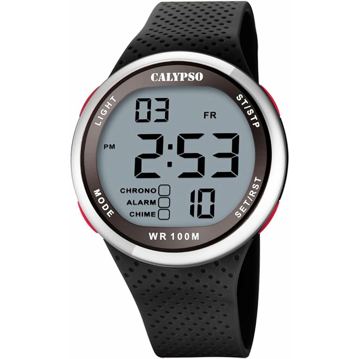 Calypso K5785/4 herreur - digitalt armbåndsur, sort/grå billede