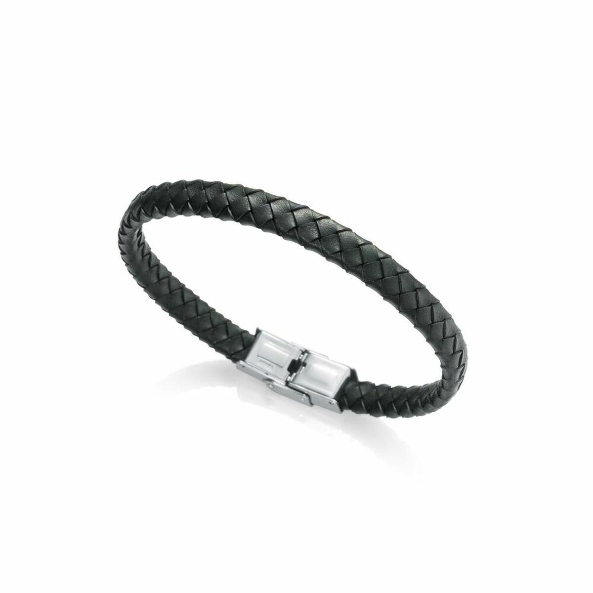 Armbånd til mænd 75222P01016 - flettet sort billede