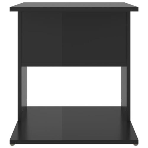 Sidebord 45x45x48 cm konstrueret træ sort højglans