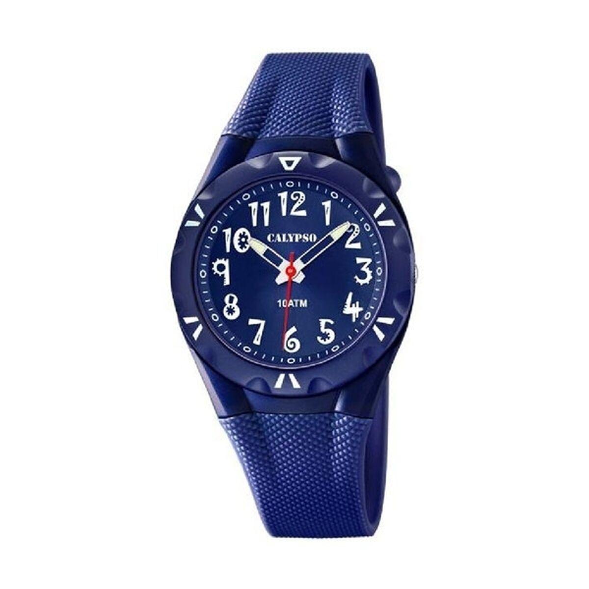 Calypso K6064/3 herreur - blå, Ø 34 mm, kvarts billede
