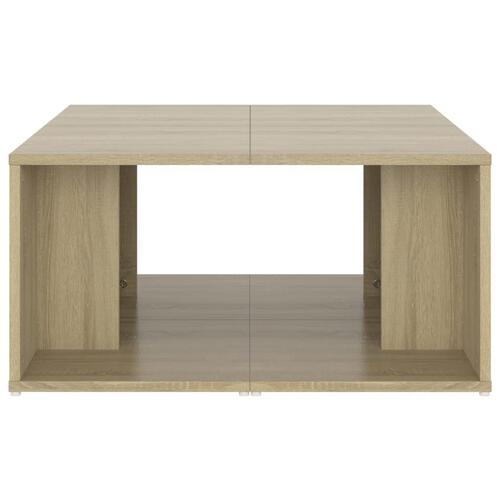 Sofabord 4 stk. 33x33x33 cm konstrueret træ sonoma-eg