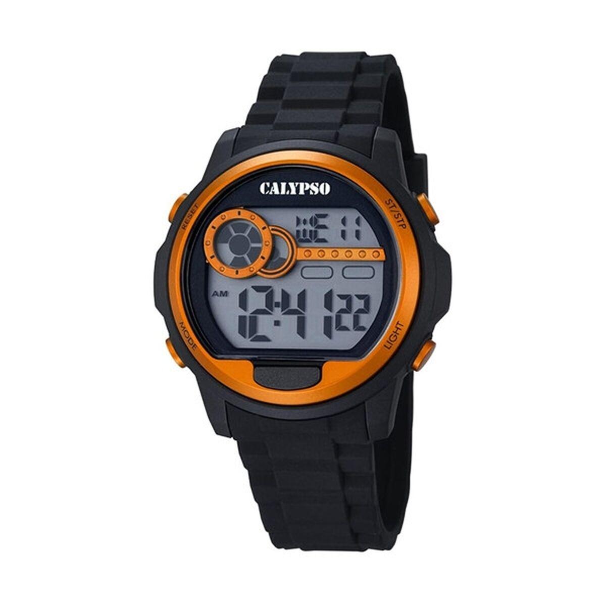 Calypso K5667/4 herreur - sort digitalt armbåndsur 43 mm billede