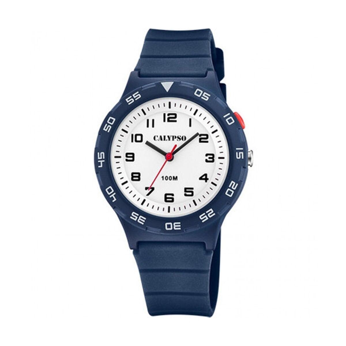 Calypso K5797/3 herreur - analogt armbåndsur til mænd, blå rem 36 mm billede