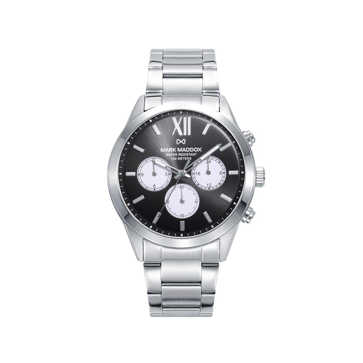 Herreur Mark Maddox HM1009-53 - sort/sølv (Ø 43 mm) billede