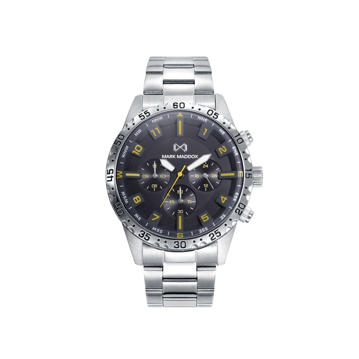 Mark Maddox herreur HM0135-54 - sort/sølv, Ø 44 mm billede