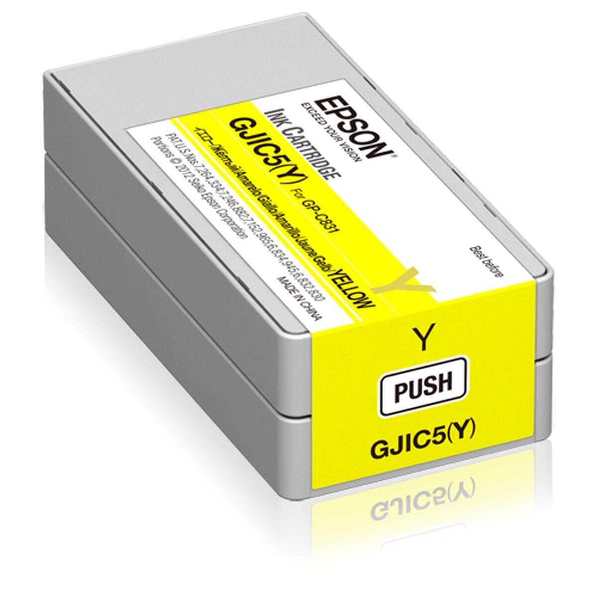 Blækpatron Epson GJIC5Y gul - original billede