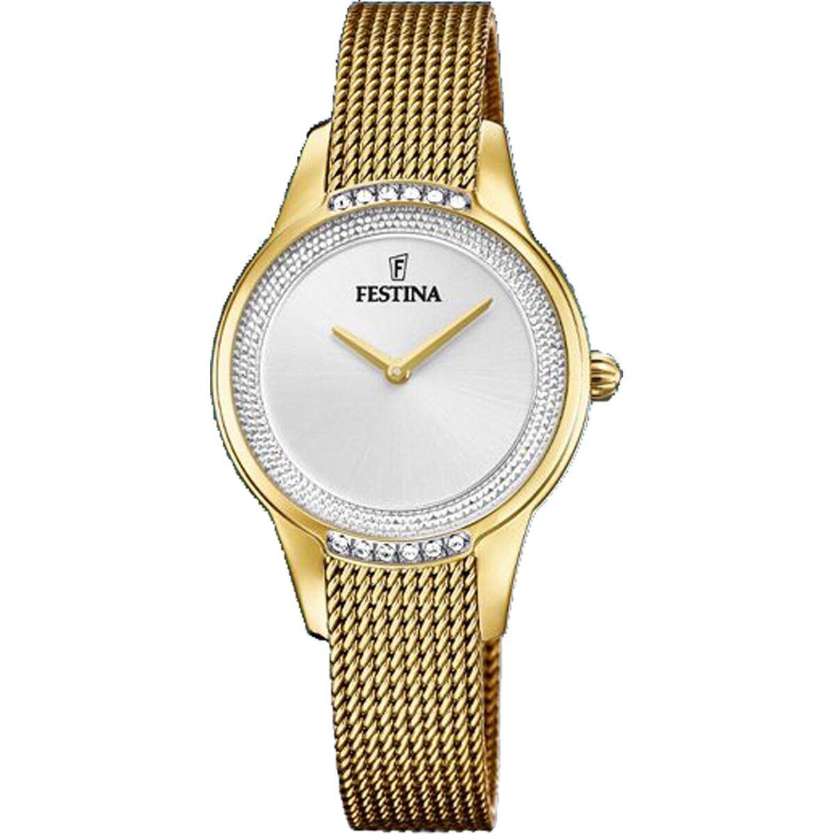Festina F20495/1 dameur - guldfarvet armbÃ¥ndsur i rustfrit stÃ¥l, 30 mm billede