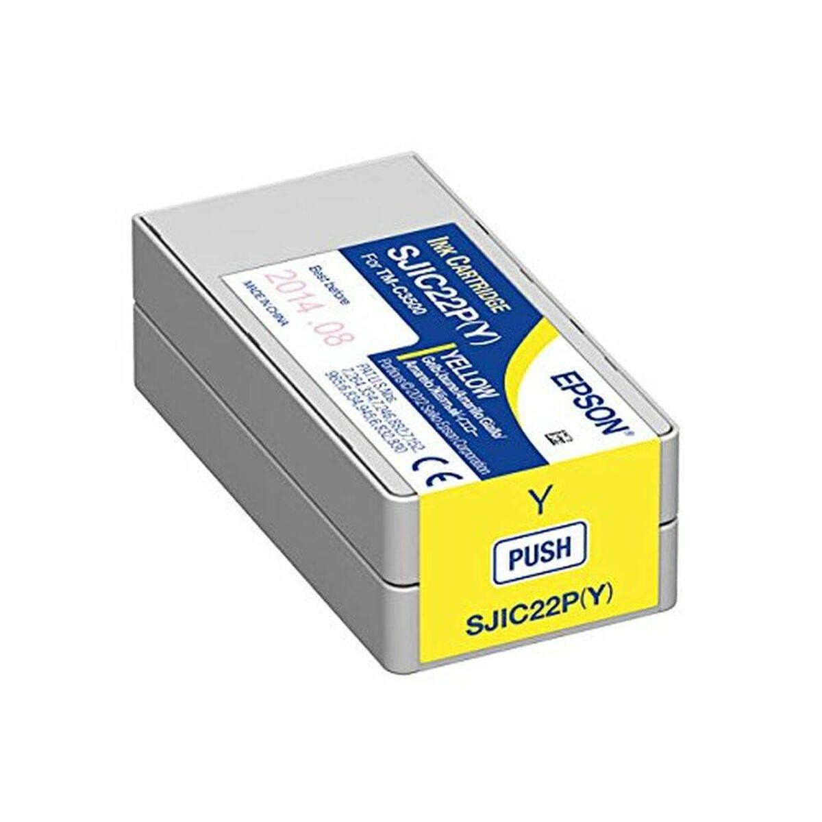 Blækpatron Epson SJIC22PY - gul (original) billede