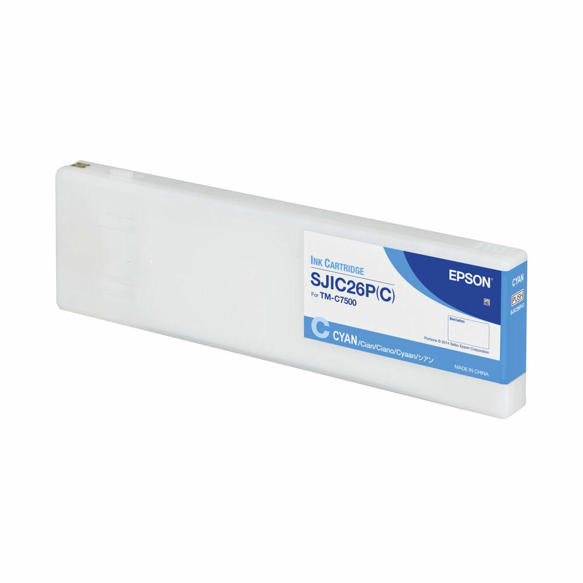 Epson SJIC26PC cyan - original blækpatron billede