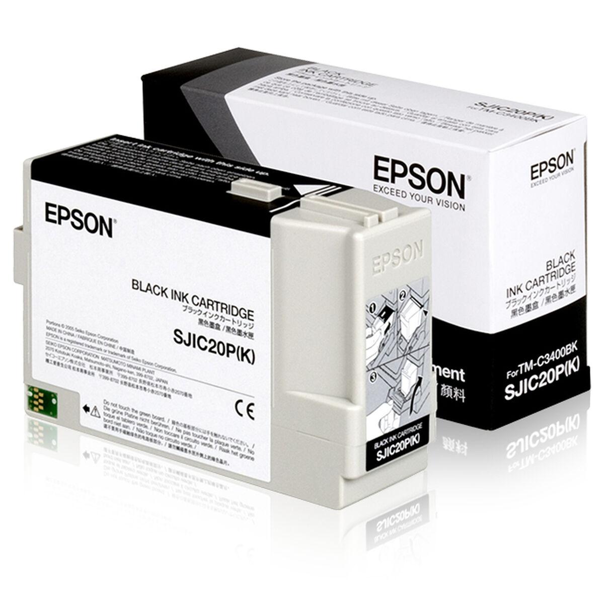 Blækpatron Epson SJIC20P(K) sort - original billede