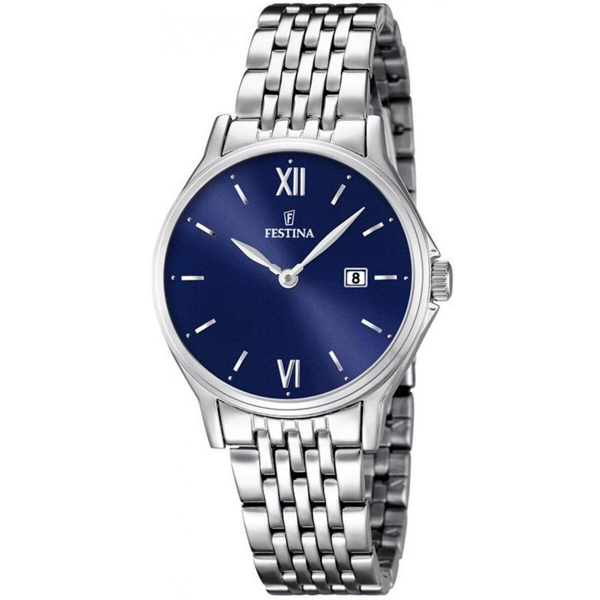 Dameur Festina - F16748/3, blå skive, rustfrit stål billede