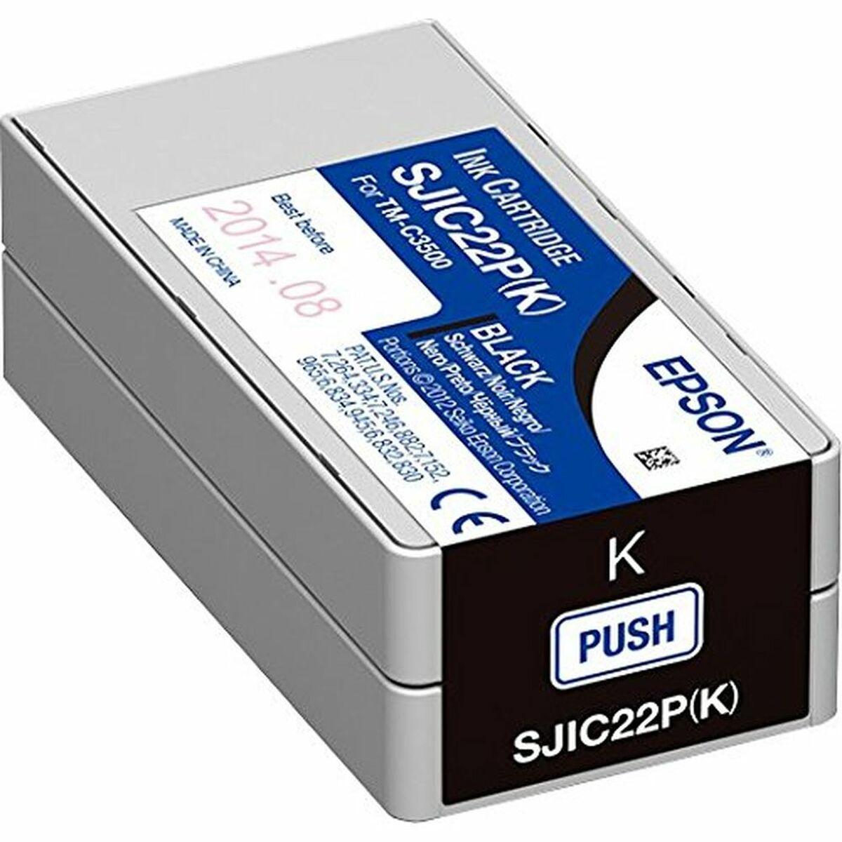 BlÃ¦kpatron sort Epson SJIC22P(K) - original billede