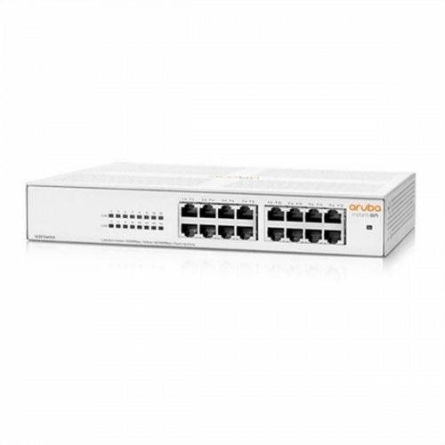 Netværksswitch HPE Aruba Instant On 16-porte, 1 Gbps (hvid)