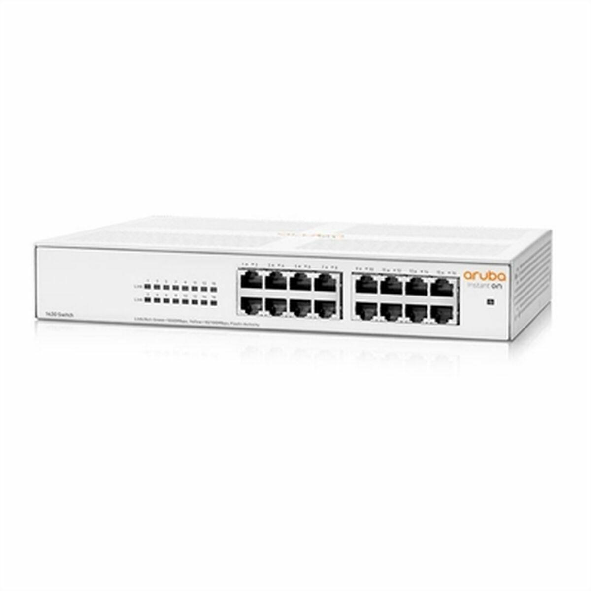 Netværksswitch HPE Aruba Instant On 16-porte, 1 Gbps (hvid)