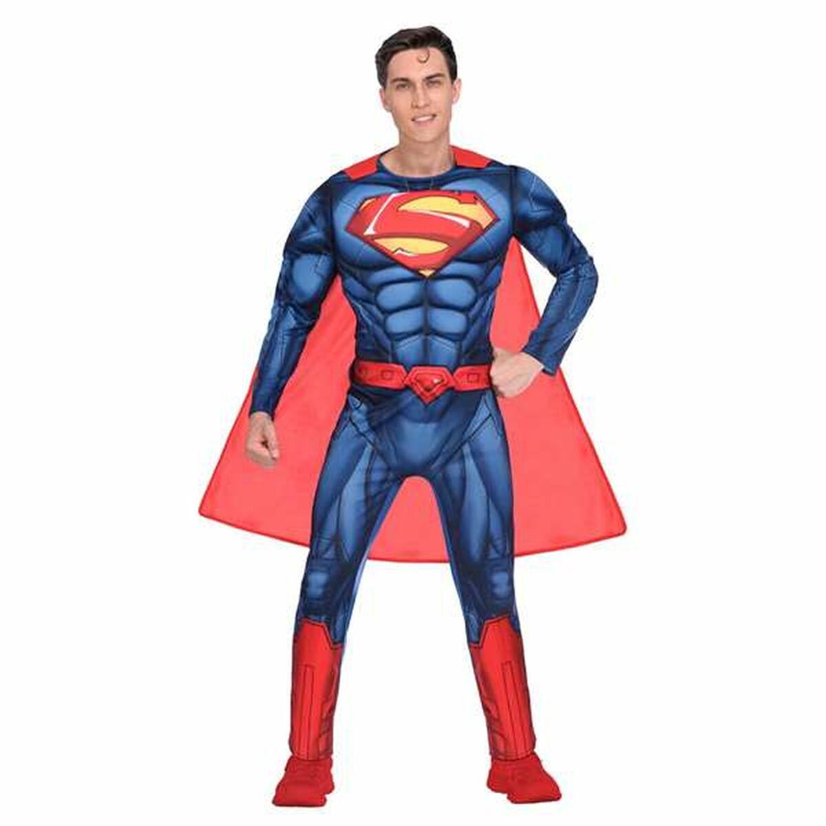Superman kostume til voksne - 2 dele, str. L