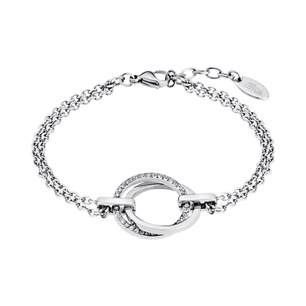 Lotus LS1780-2/1 armbånd til kvinder - sølvfarvet med cirkelvedhæng billede