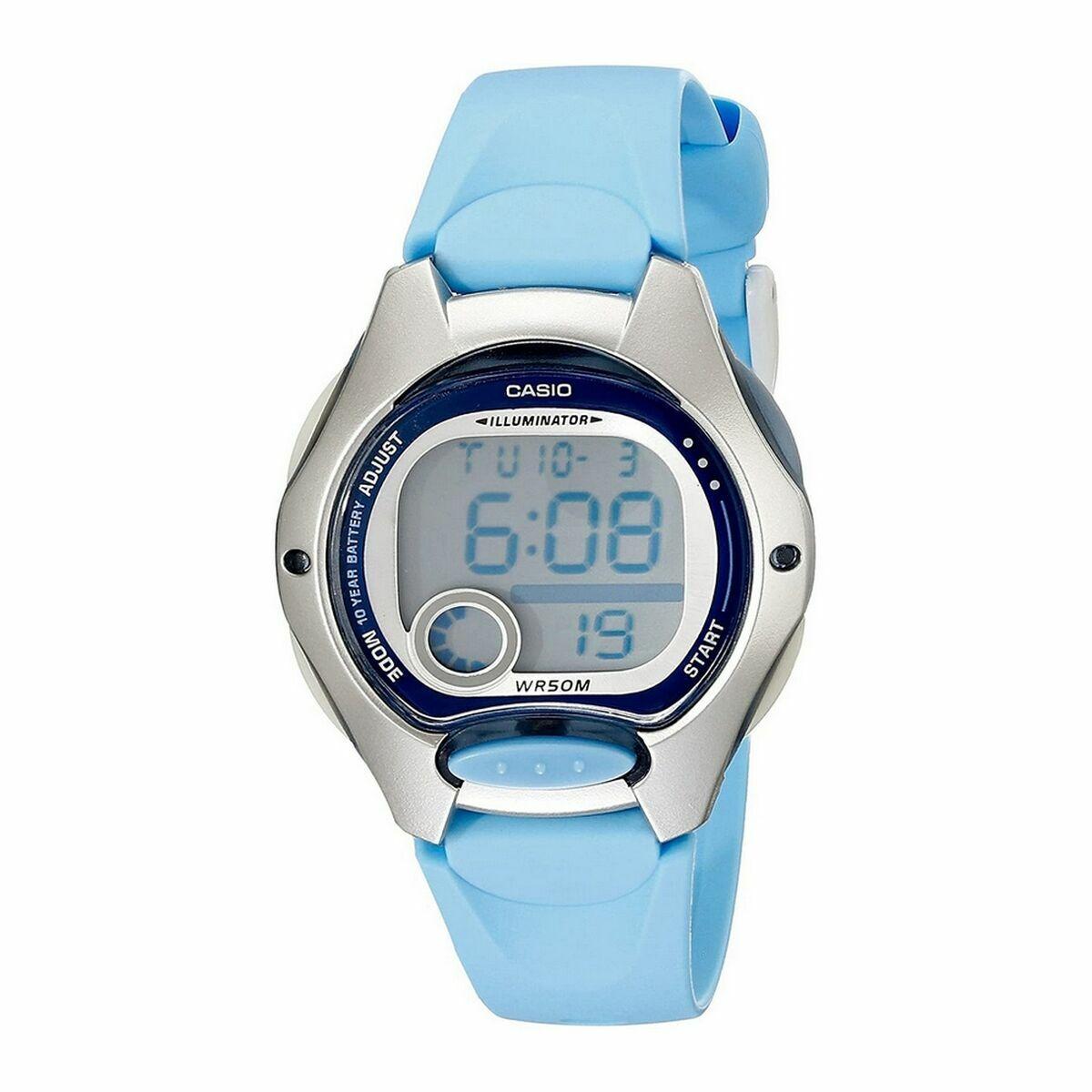 Armbåndsur dame Casio Sport - blå, digital (Ø 34-35 mm) billede