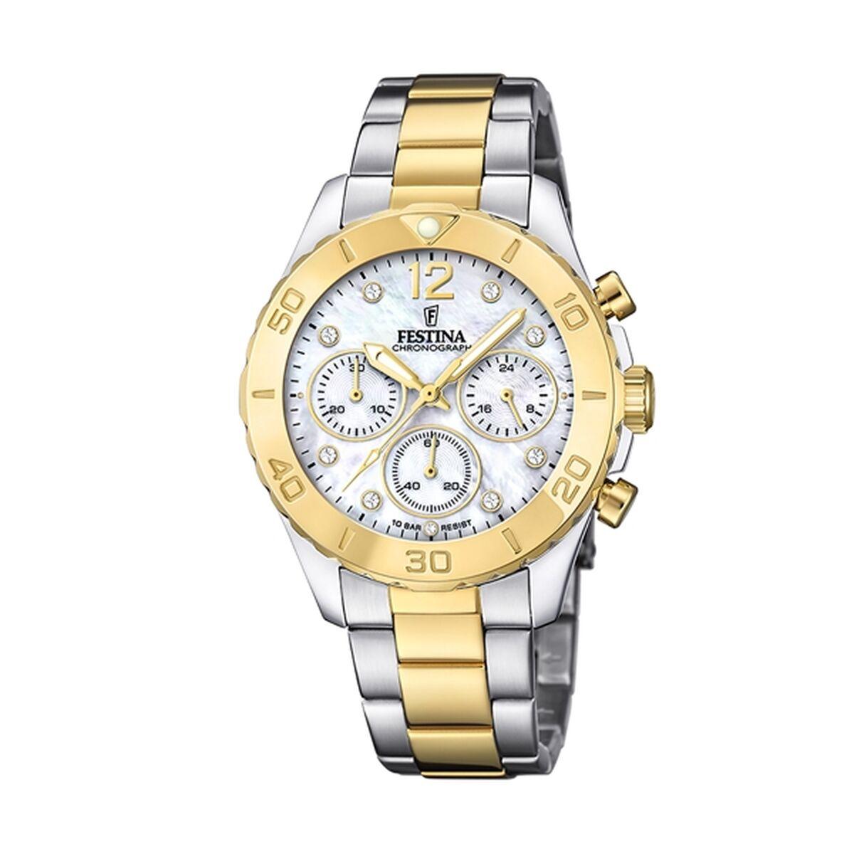 Festina F20604/1 herreur - kronograf, tofarvet stål billede