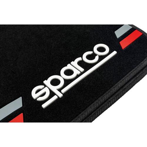 Bilmåtter sæt Sparco - universal, anti-skrid, rød