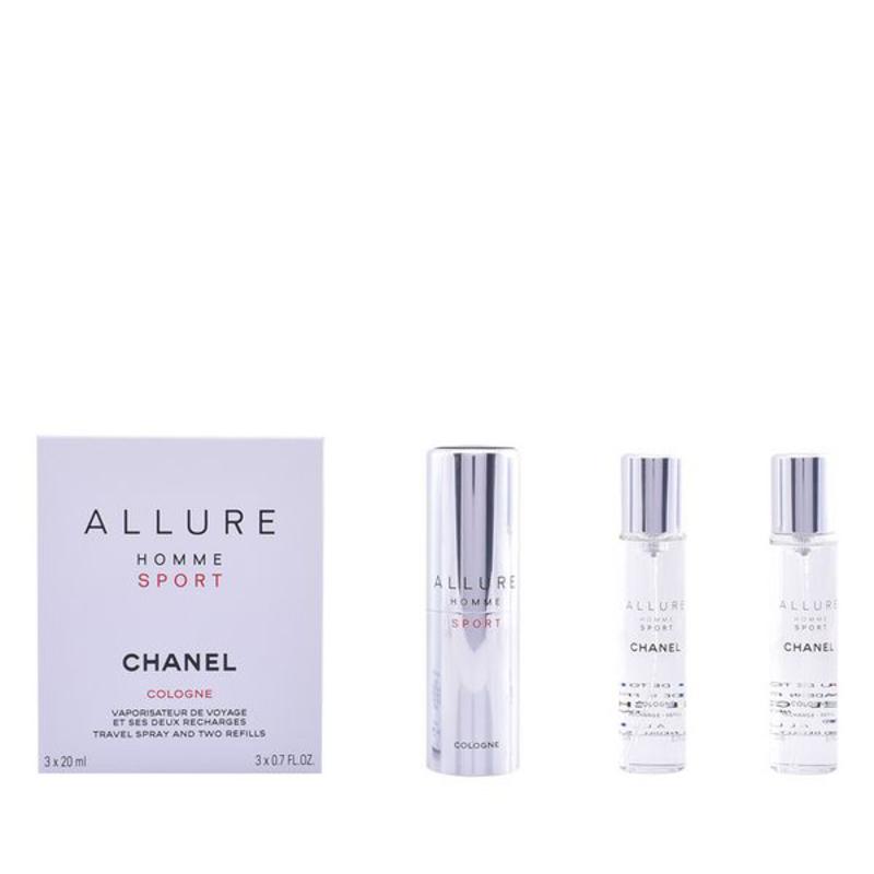 Chanel Allure Homme Sport Cologne EDC rejsesæt 3 x 20 ml billede