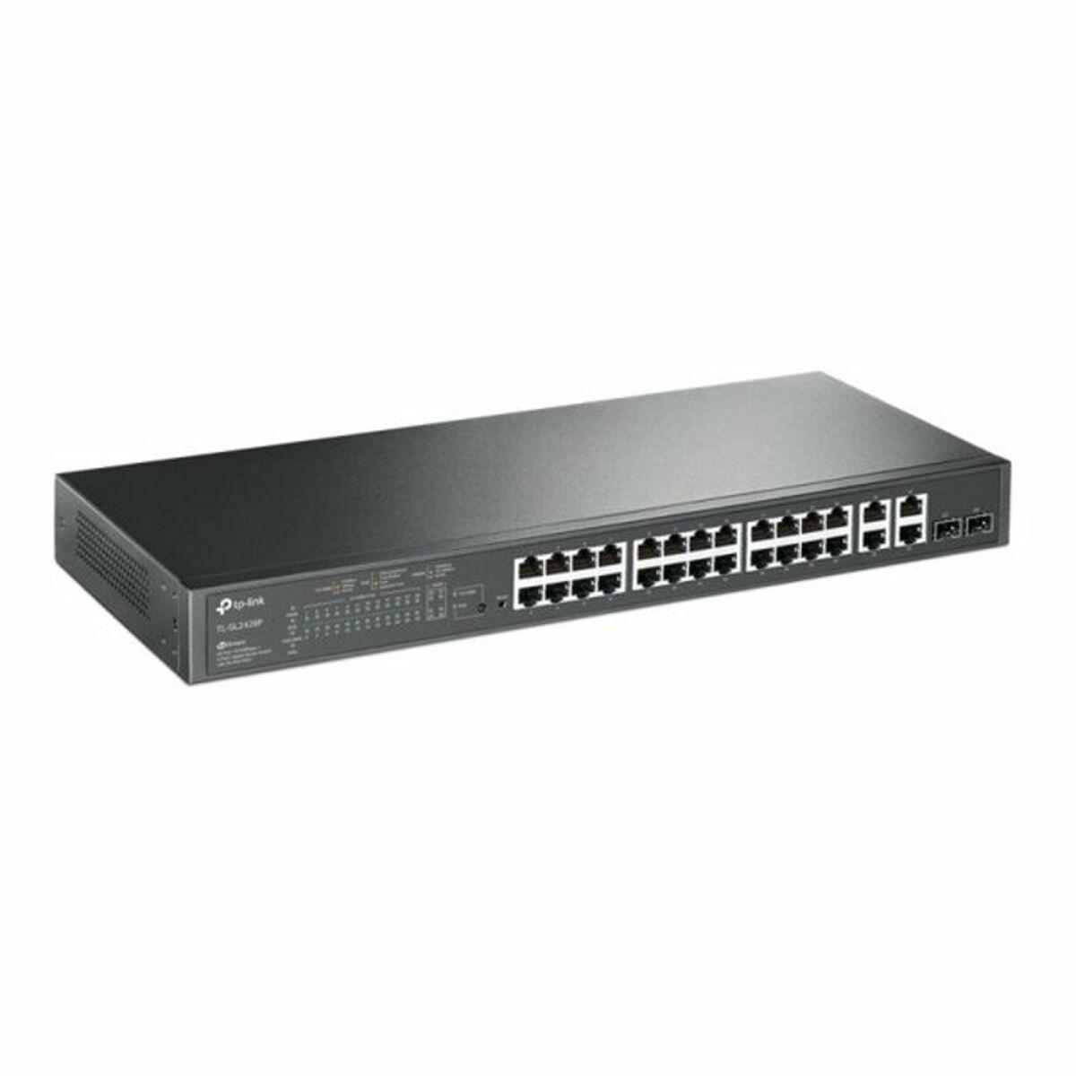 Netværksswitch TP-Link T1500-28PCT - 24x PoE+ GbE, 4x GbE, 2x SFP, L2, administreret billede