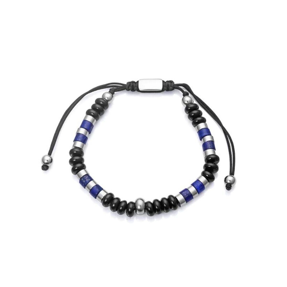 Armbånd til mænd 14062P090 - blå perler billede