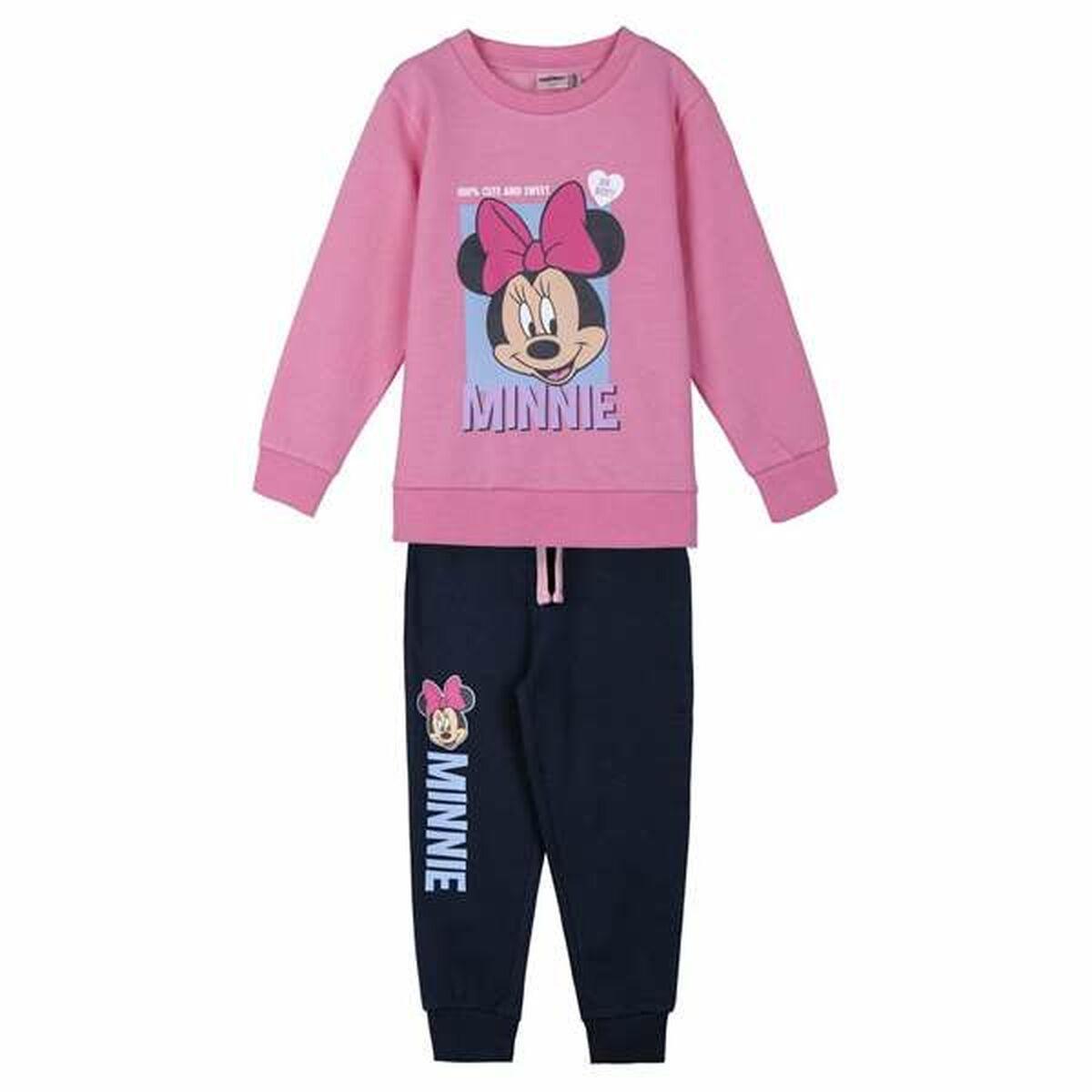 Minnie Mouse træningsdragt til børn - Pink, 4 år (2 dele)