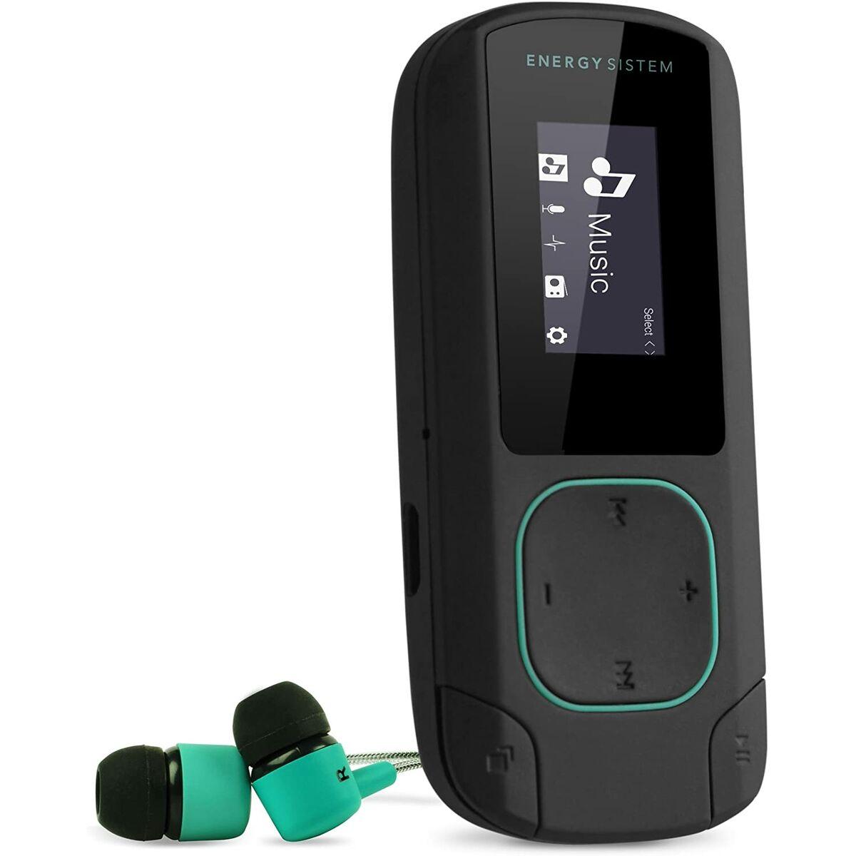 MP3-afspiller Energy Sistem 8 GB med Bluetooth, FM og 0,8" LCD (mint/sort)