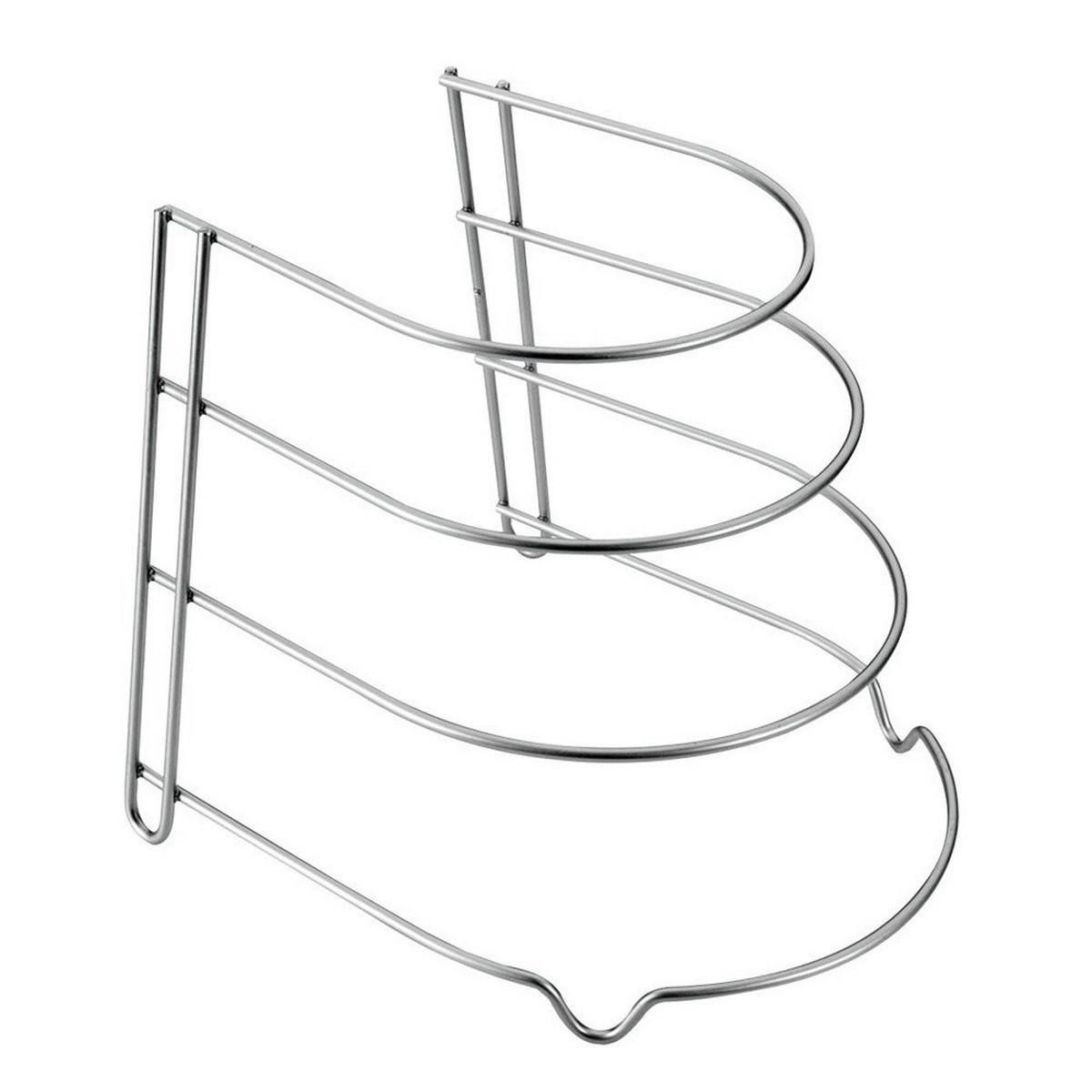 Metaltex Canyon stegepandeholder, grå metal, 23 × 27 × 23 cm