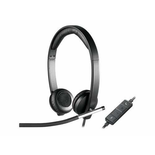 Gaming headset Logitech H650e - sort, binauralt, USB