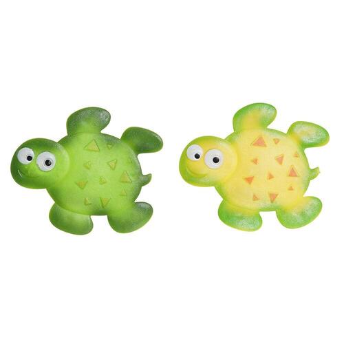 Bademåtte DKD Home Decor Gul Grøn PVC Skildpadde (2 pcs) (11.5 x 1 x 10 cm)